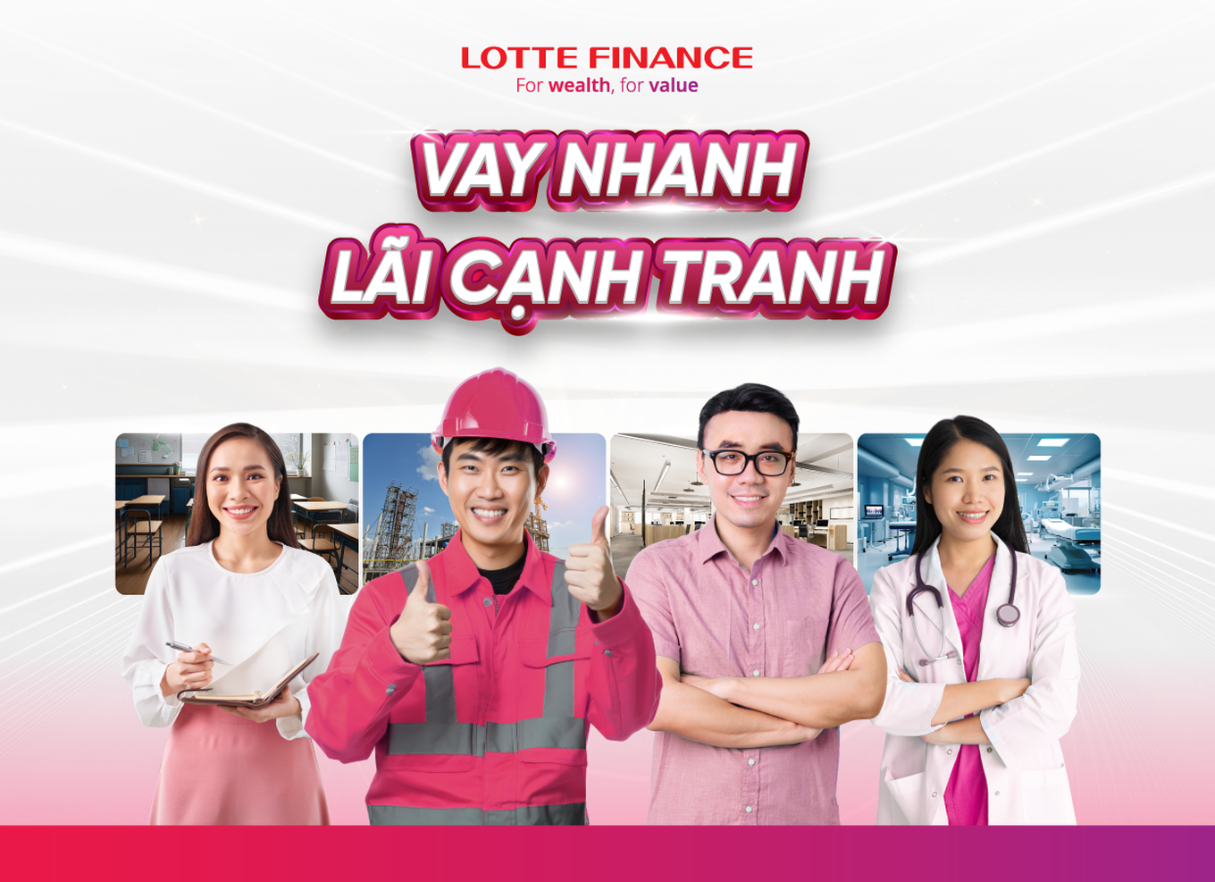 Lotte Finance cho vay Khách hàng có nguồn thu nhập từ lương Lotte fiance